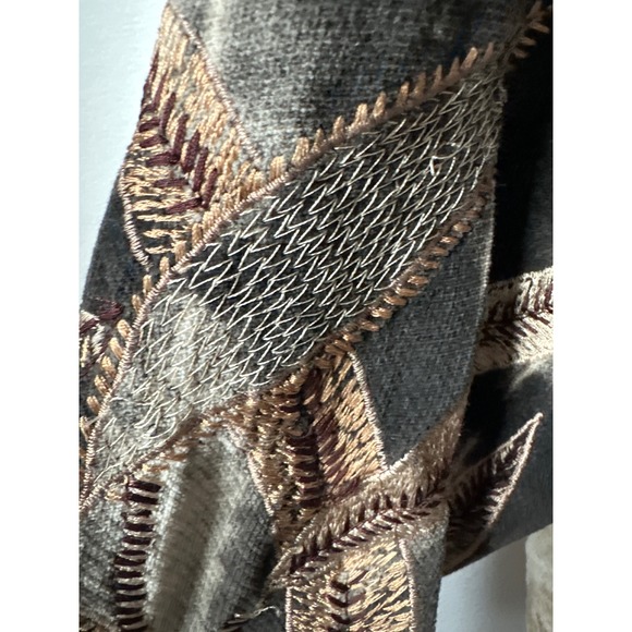 chicos design embroidered jacket size 1 vintage inspired art jacket - Picture 6 of 7